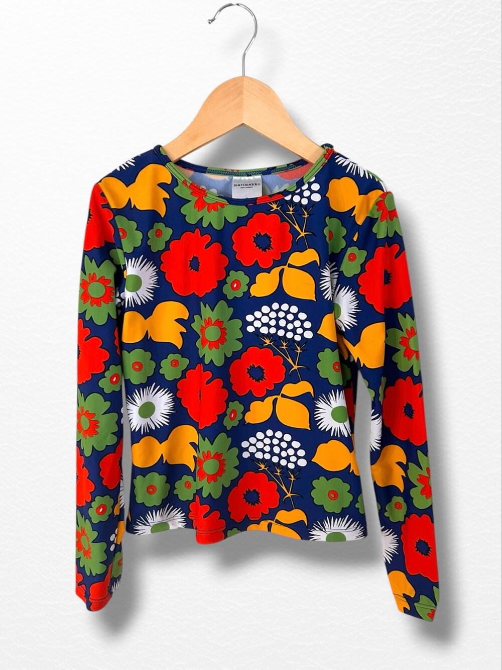 Marimekko for Target Kukkatori Girls’ Rashguard Swim Top, Size 7/8